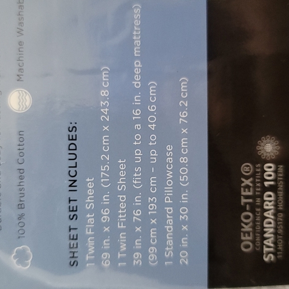 *Cuddl Duds Heavyweight Twin Sheet Set - Picture 3 of 6